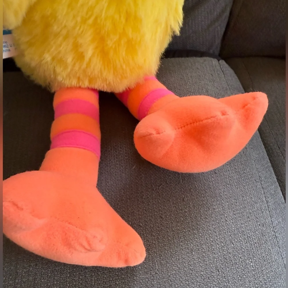 Vintage 90s Sesame Street pull string talking big‎ bird plush stuffed animal